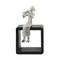 Kingston Living Flutist Tabletop Figurine - 13" - Silver and Black